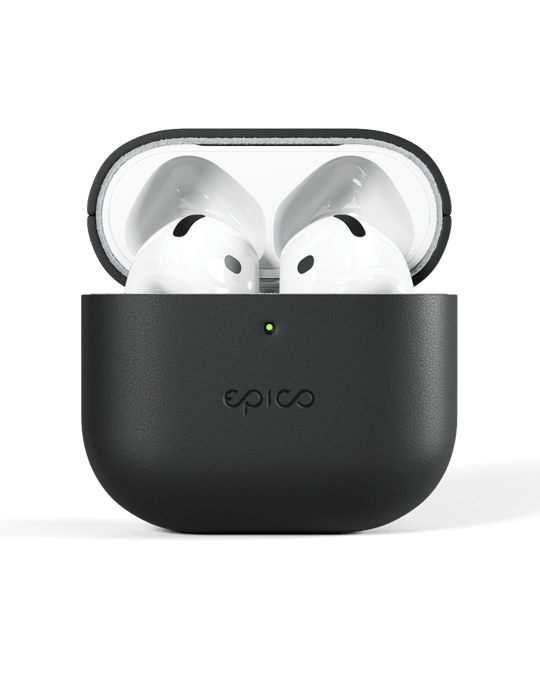 Pouzdro kožené pro AirPods 4/4 s ANC, černá