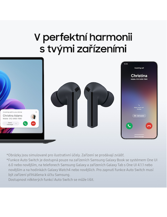 Sluchátka Samsung Galaxy Buds3 FE, šedá