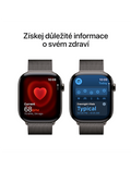 Apple Watch Series 11 GPS + Cellular 46mm břidlicově šedé titanové pouzdro s břidlicově šedým Milánským tahem S/M, šedý titan
