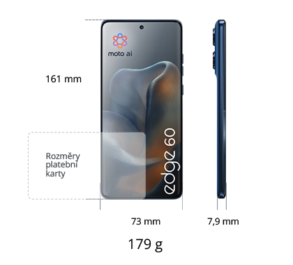 Motorola Edge 60 5G 256GB, modrá