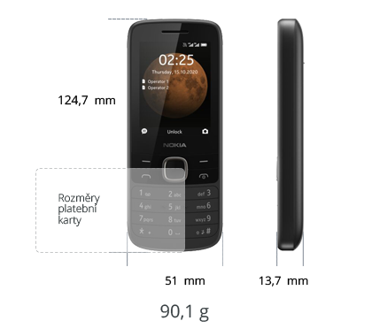 Nokia 225 4G DS, tmavomodrá