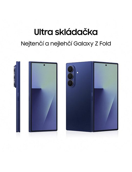 Samsung Galaxy Z Fold7 5G 256GB, modrá