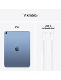 iPad 11 256GB Wi-Fi+Cellular (2025), modrá