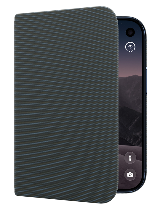 Apple iPhone Duo Folio se stojánkem námořnicky modré, modrá