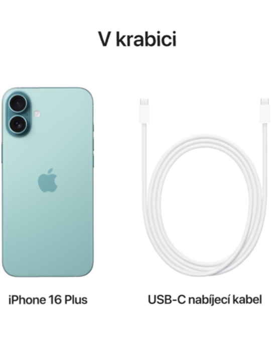 iPhone 16 Plus 128GB 5G, modrozelená