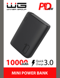 WG Powerbanka 10000mAh QC3.0/PD/SM, černá
