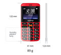 Aligátor A910 Senior 4G, červená