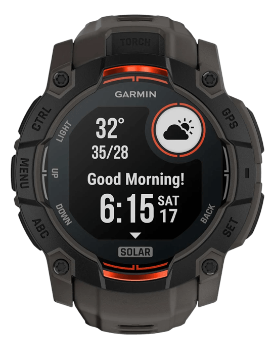 Hodinky Garmin Instinct 3 Solar 50mm, černá