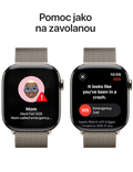 Apple Watch Series 10 GPS + Cellular 42mm přírodně titanové pouzdro, přírodní titan - Milánský tah
