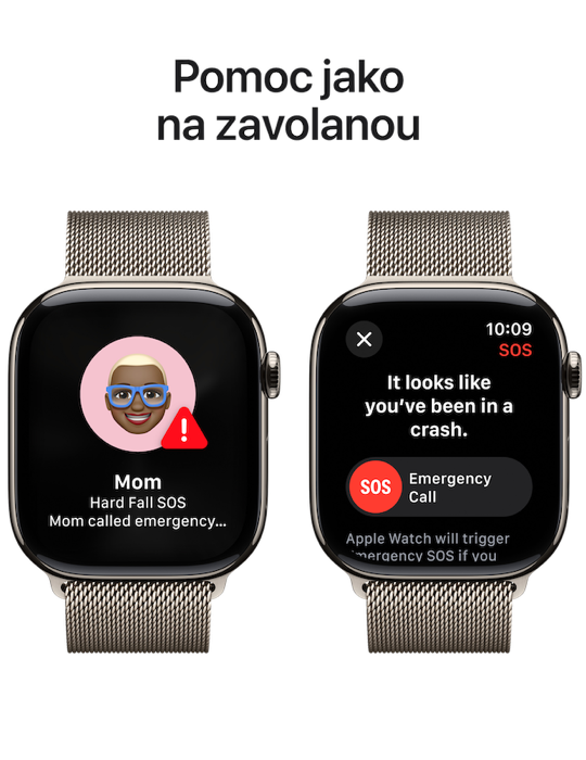 Apple Watch Series 10 GPS + Cellular 42mm přírodně titanové pouzdro, přírodní titan - Milánský tah