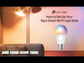Chytrá RGB žárovka Tapo L535E Matter, transparent