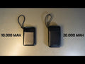SWISSTEN Powebanka 20000 mAh PD 20W s integrovanými kabely USB-C a Lightning (kompatibilní s MagSafe), černá