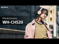 Bezdrátová sluchátka Sony WH-CH520, modrá